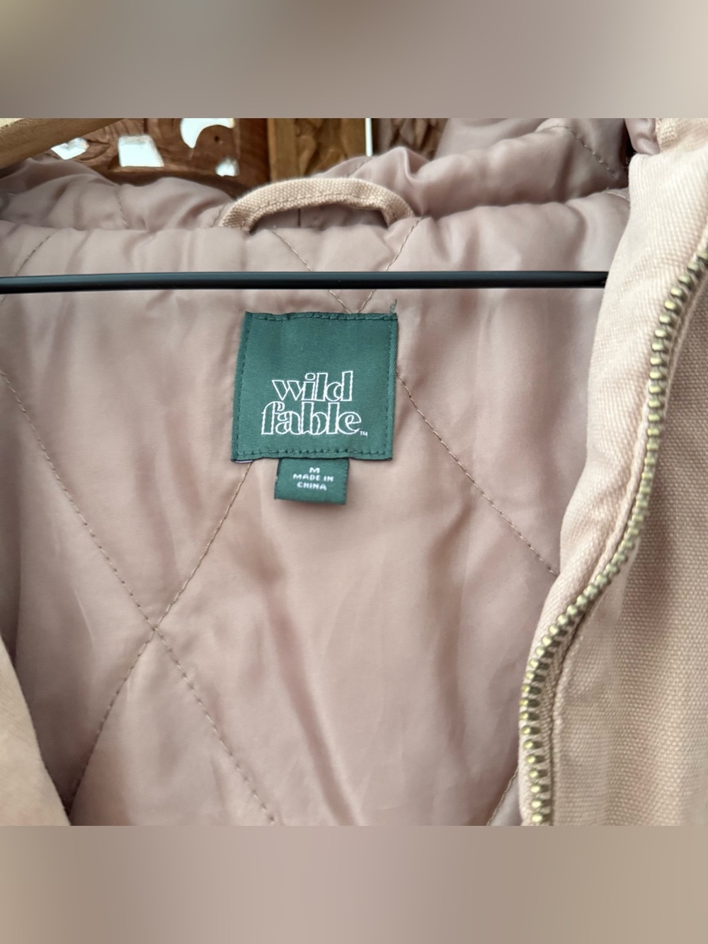 Women Canvas Hooded Utility Jacket - Wild Fable - Picture 3 of 6